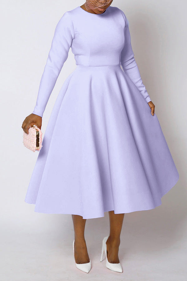 So Elegant Swing Midi Dress