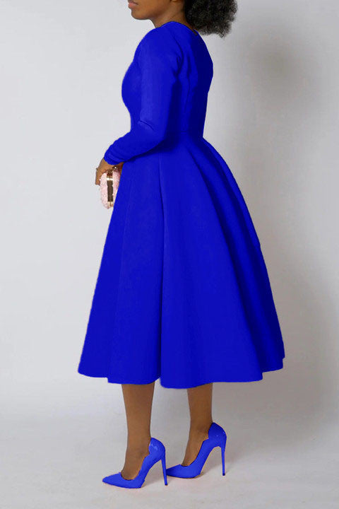 So Elegant Swing Midi Dress