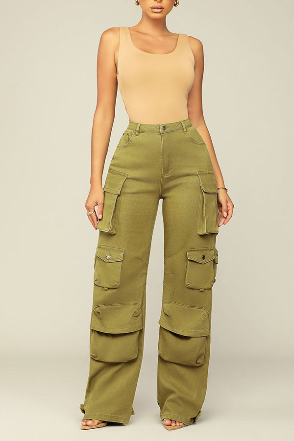 Streetwear Flap Pocket Cargo Pants