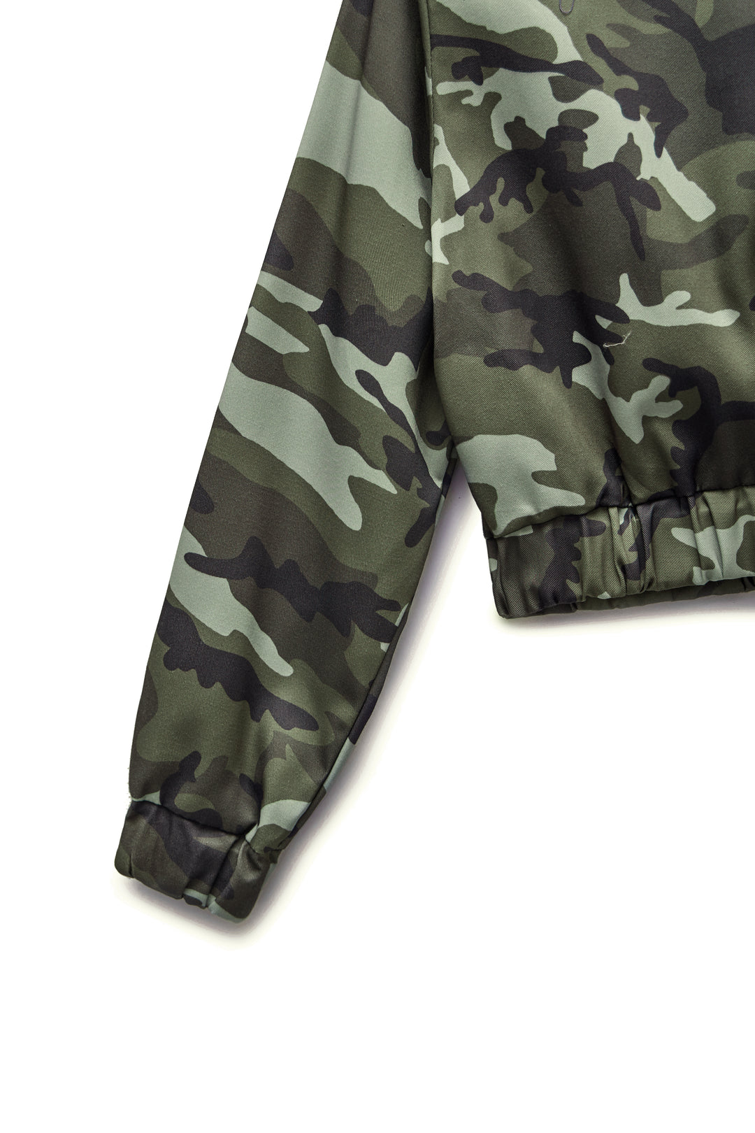 Stylish Camouflage Zip Up Long Sleeve Jacket And Cargo Pant Set