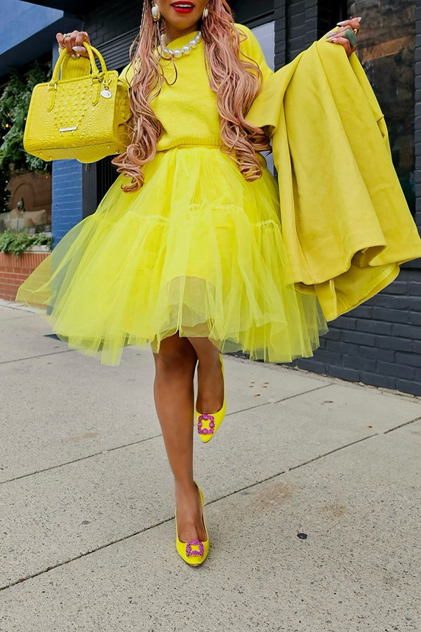 Cute Tulle Puff Skirt