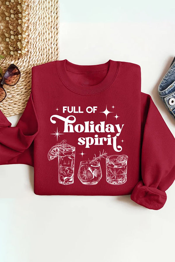 Christmas No Drunk, No Return Print Sweatshirt