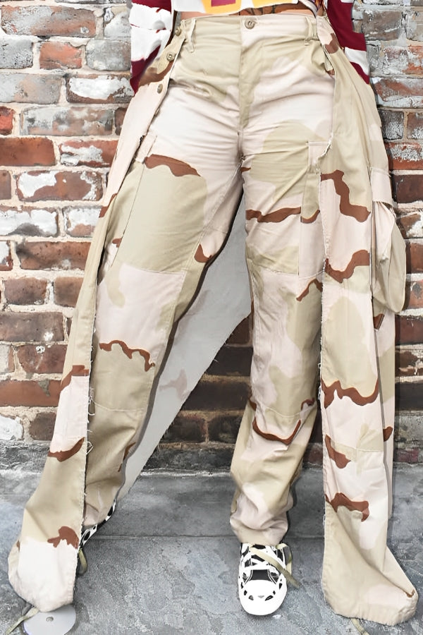 Fashion Multi-layer Camouflage Pants