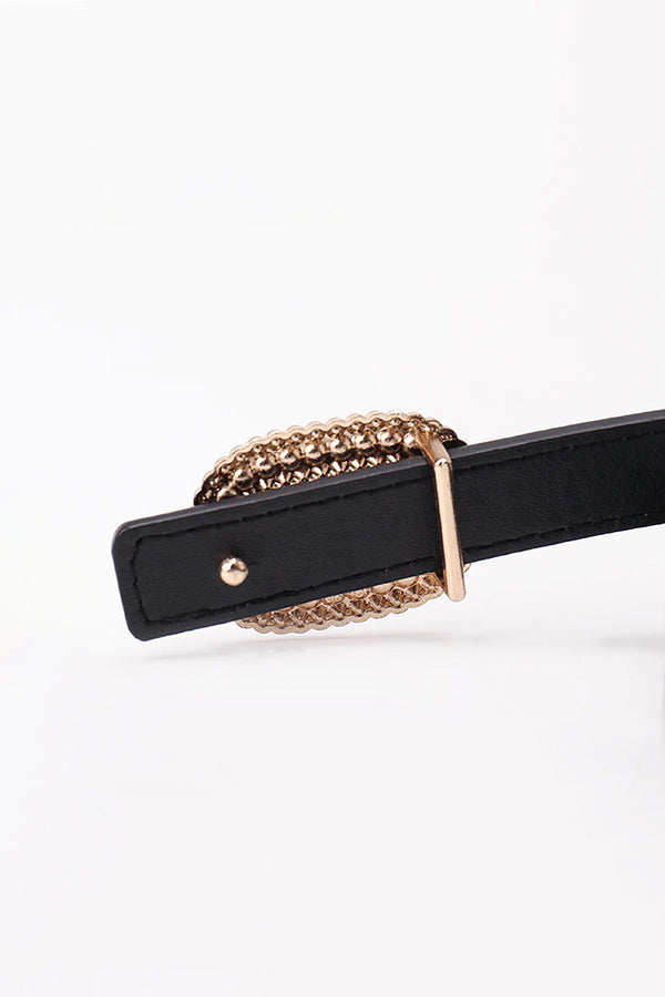 Pearl And Rhinestone Snap Belt