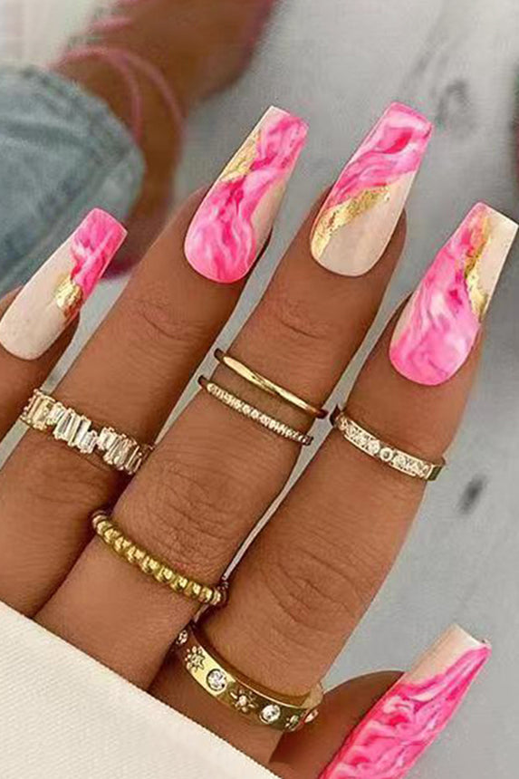 Blur Color Flash Gold Powder Wear Nail Patch