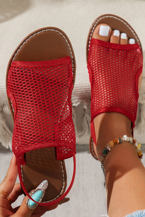 Stylish Breathable Mesh Flat Sandals