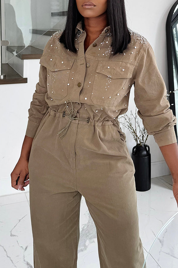 Stylish Scrunched Waist Jumpsuit