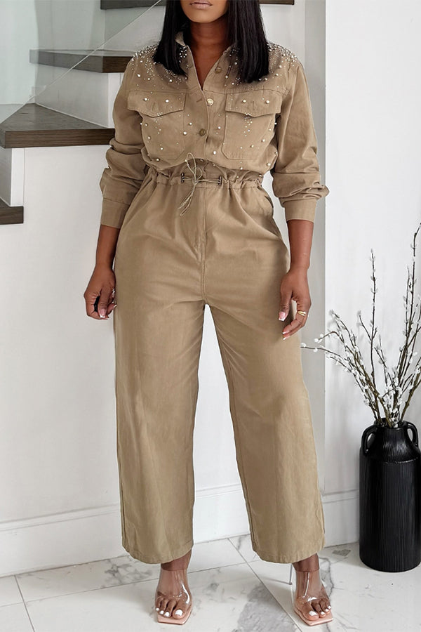 Stylish Scrunched Waist Jumpsuit