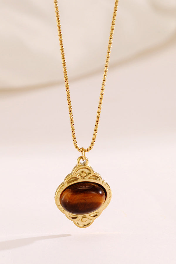 Classic Colorful Pendant Necklace