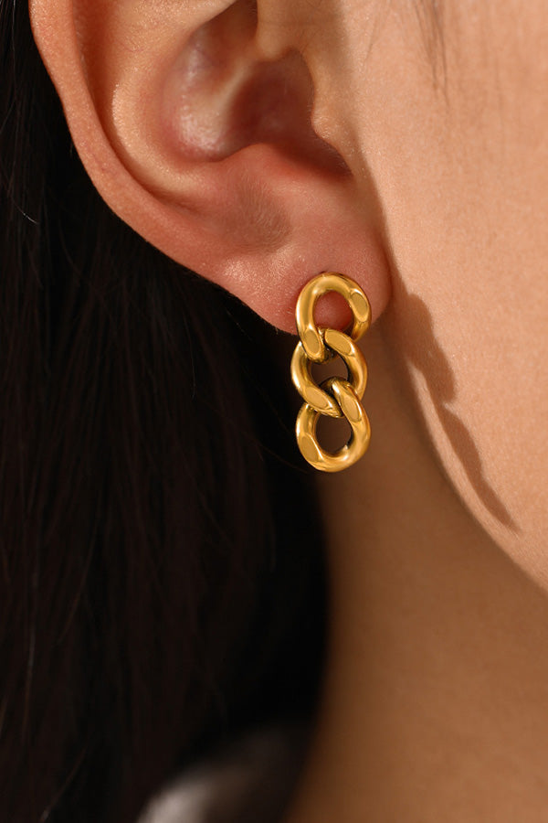 Fashion Simple Metal Chain Earrings
