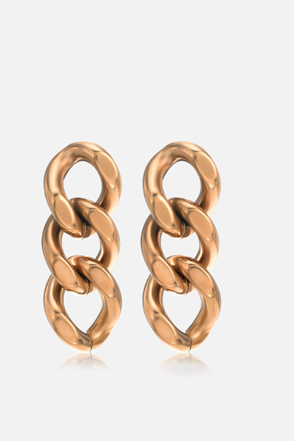 Fashion Simple Metal Chain Earrings