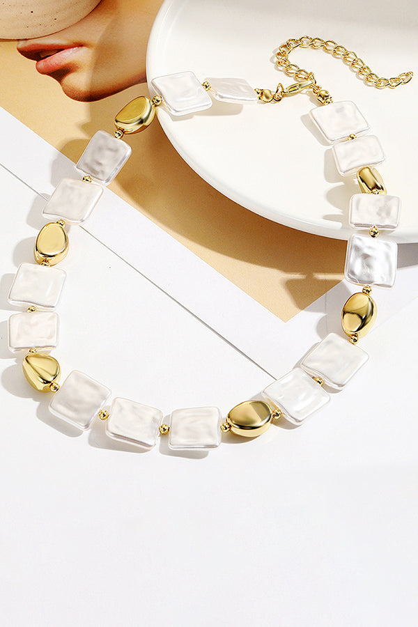 Elegant Advanced Irregular Layered pearl Necklace