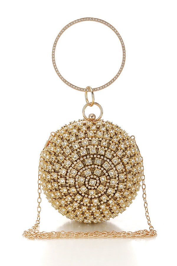 Stylish Sparkle Rhinestones Ball Shaped Evening Bag