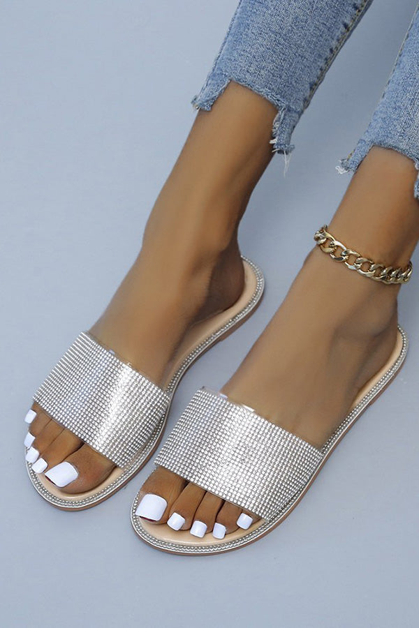 Sequin flat Beachy Shining Sandals