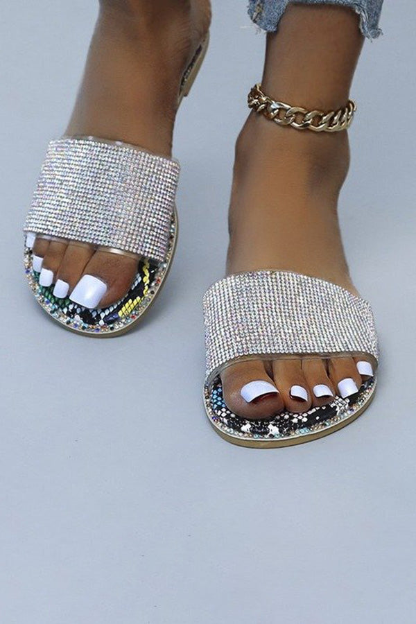 Sequin flat Beachy Shining Sandals