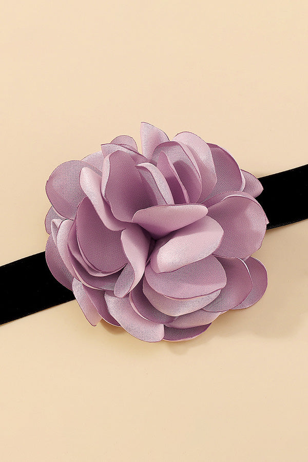 Romantic Flocking Cloth Rose Bracelet